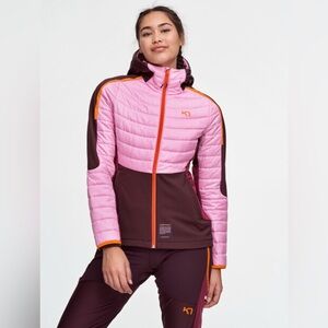 Kari Traa Women's Pink and Burgundy Hybrid Jacket - New with labels